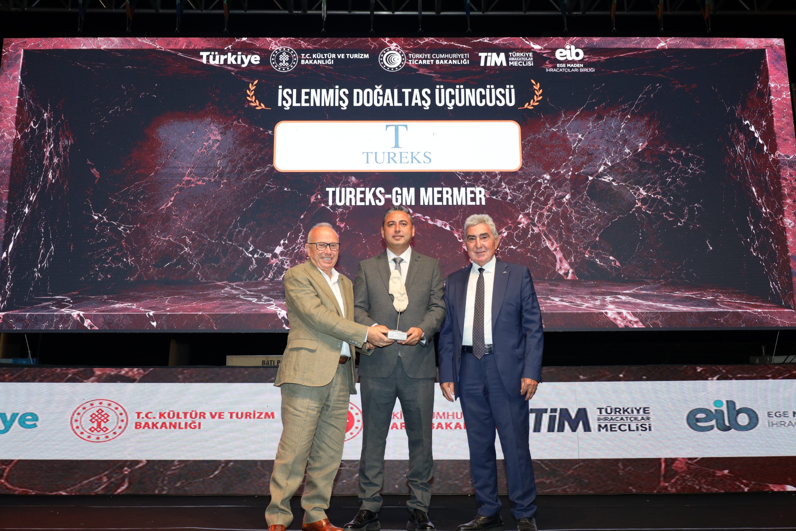Tureks Doğal Taş ve Maden İhracatındaki Başarısını Dört Ödülle Taçlandırdı