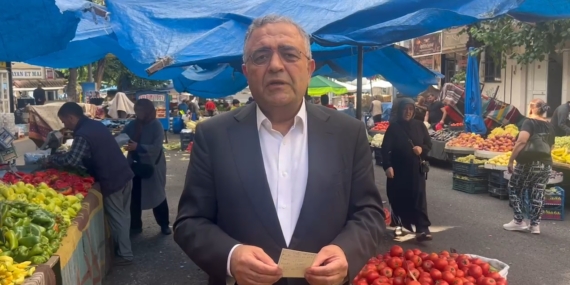 Milletvekili Sezgin Tanrıkulu Diyarbakır Pazarında Hayat Pahalılığı ve Enflasyona Dikkat Çekti